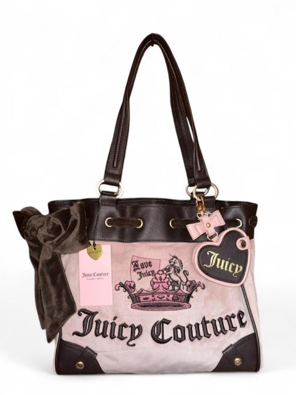 Juicy Couture “Juicy Crown Tote” Daydreamer Bag, Dusty blush